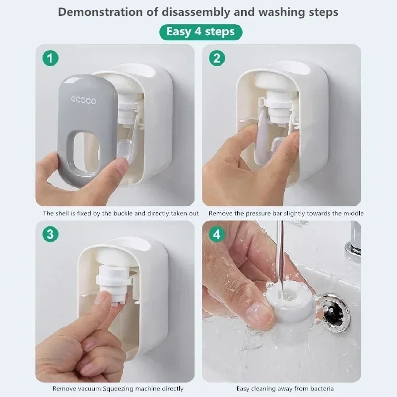 Wall Mounted Automatic Toothpaste Dispenser