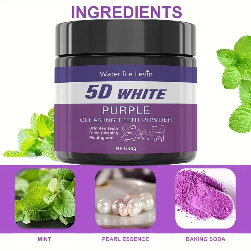 Purple Teeth Whitening Powder