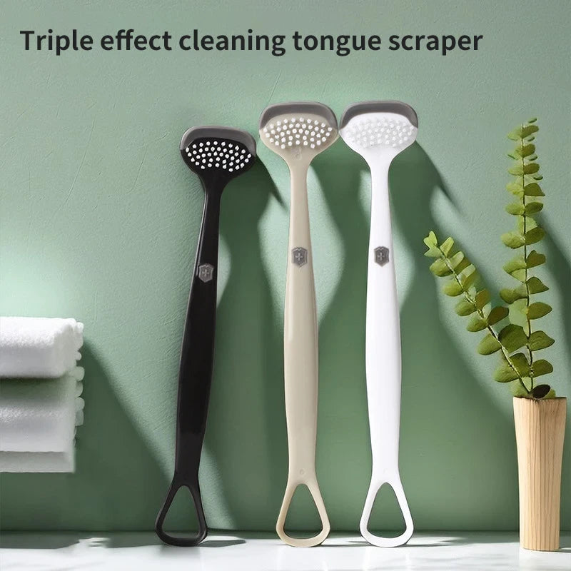 Triple Effect Tongue Scraper